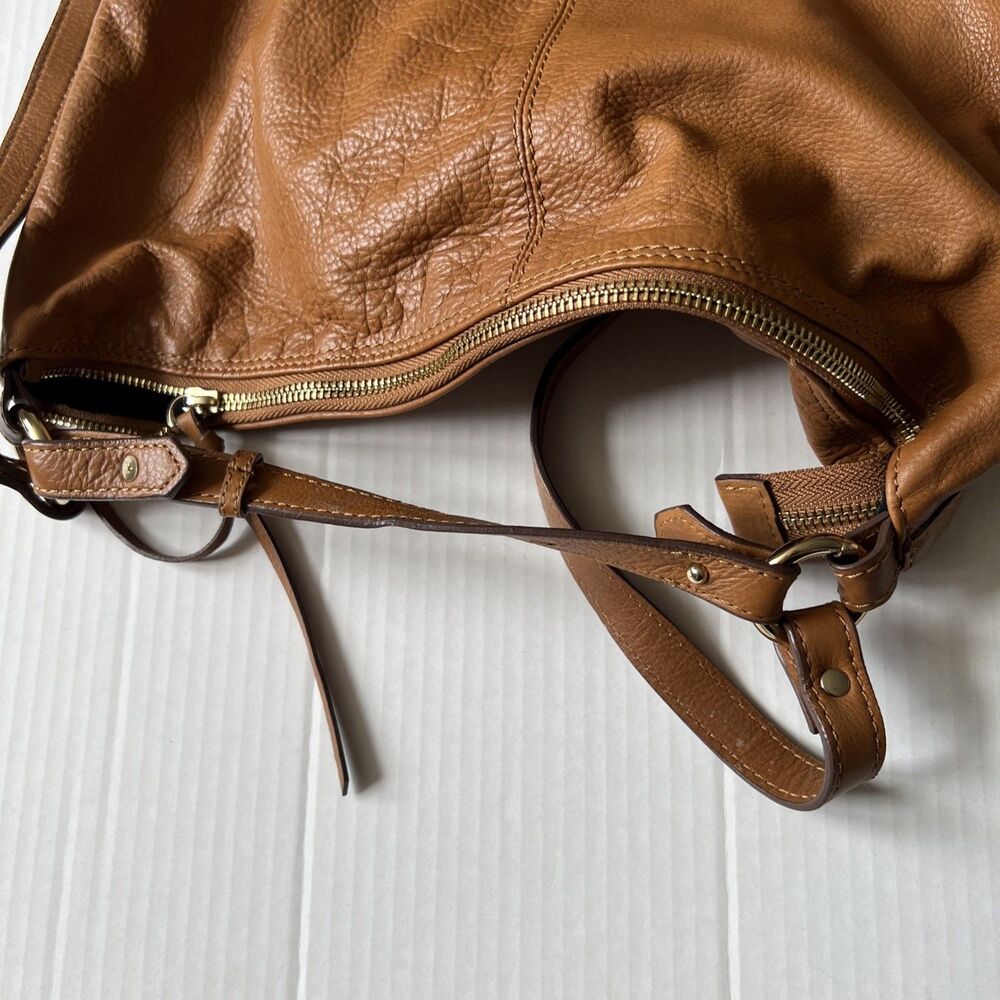 Zara Man/Women Brown Large Cow Leather Bag Backpack Convertible💖EXCELLENT💖 - Picture 12 of 12
